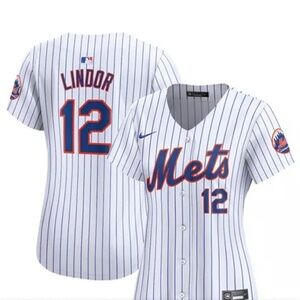 Nike Women's Francisco Lindor White New York Mets Home Limited Player Jersey